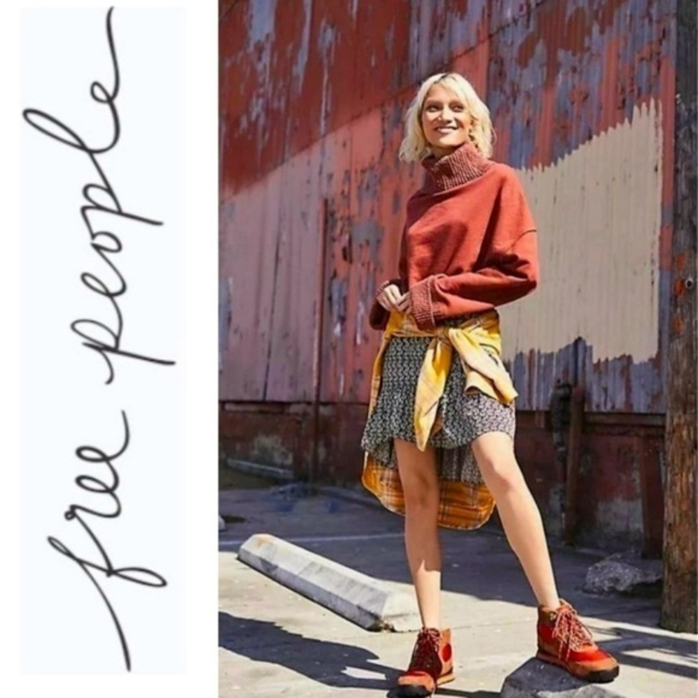 Free People Nadia Geometric Print Skirt size 6